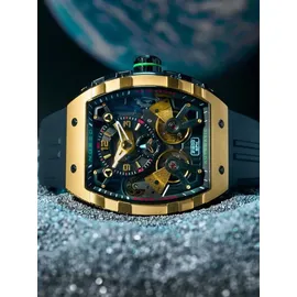 Nubeo NB-6100-05 Herrenuhr Magellan Double Barrel Automatik 48mm 5ATM