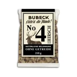 BUBECK Gebackene Hundekuchen Ohne Getreide 210g Nr. 4, Hirsch