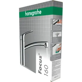 Hansgrohe Focus M41 160 1jet edelstahl finish 31806800