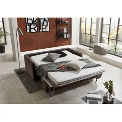 Schlafsofa PLACES OF STYLE "Limone", braun, B:178cm H:82cm T:93cm, Sofas, für Dauerschläfer geeignet inklusive hochwertige Matratze