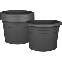 BigDean Blumentopf Ø 35 x 25 cm Anthrazit