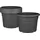 BigDean Blumentopf Ø 35 x 25 cm Anthrazit