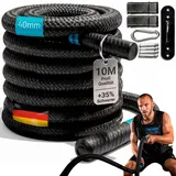 aerobis Battle Rope Schwarz 15m