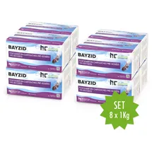 Bayzid 8x 1 kg Flockkartusche für Pools