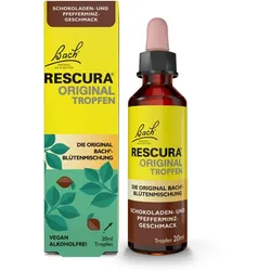 Bach RESCURA Schokolade-Pfefferminz Tropfen alkoholfrei 20 ml