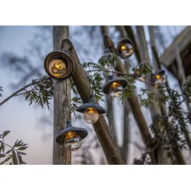 Star Trading LED-Solar-Lichterkette Globe Shade', schwarz