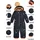 KILLTEC FIRST INSTINCT by killtec Kinder Skioverall mit Kapuze FISW 46 MNS ONPC, dunkelnavy/orange, 110/116, 43399-000