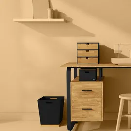 5five simply smart Nachtschrank BAVA 31 x 25 x 31 cm Schwarz