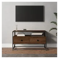Furnicato TV-Schrank Braun Eichen-Optik 80x35x45 cm Holzwerkstoff
