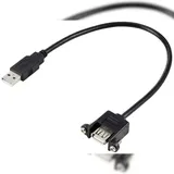 Renkforce USB-A auf USB-A 0,25 m Schwarz