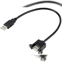 Renkforce USB-A auf USB-A 0,25 m Schwarz
