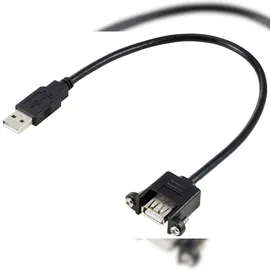 Renkforce USB-A auf USB-A 0,25 m Schwarz