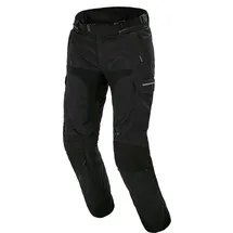 Macna Novado wasserdichte Motorrad Textilhose, schwarz, Größe L für Männer