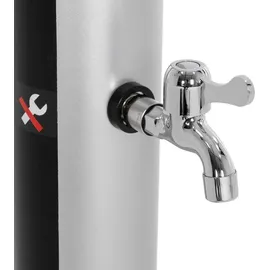 ML-Design Solardusche Silber-Schwarz 217,5 cm