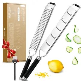 Exitoso Zester Reibe 2-tlg. Silber