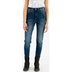Rokker Rokkertech High Waist Damen Motorradjeans, blau, Größe 26