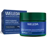 Weleda Bio Festigende Nachtpflege Blauer Enzian & Edelweiß - Naturkosmetik Anti Aging Gesichtscreme/Feuchtigkeitscreme mindert Falten/Pigmentflecken & aktiviert die Zellerneuerung (vegan, 40ml)