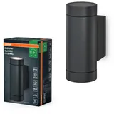 osram homelighting Außenwandleuchte Aluminium 15,8 cm inkl. Bewegungsmelder grau