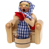Sigro »Holz Räucherfrau Oma im Sessel mit Fußbad«
