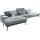 die planbar Recamiere DIE PLANBAR "MP-IN20126 L-Form mit Kaltschaum-Polsterung", blau (ocean), B:328cm H:82cm T:190cm, 100% Polyester, Sofas, Recamiere, mit Kopfteilverstellung, optional Sitztiefen- & Armteilverstellung