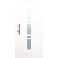 PANTO Premium Kunststoff-Haustür SMK 017 Weiß 110 cm x 210 cm DIN L