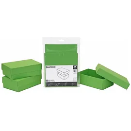 Buntbox M Geschenkboxen 1,1 l grün 17,0 x 11,0 x 6,0 cm, 3 St.