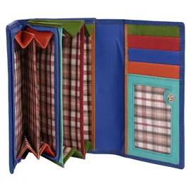 Samantha look Geldbörse Damen Portemonnaie blau