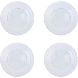 ideoon lights LED Push-Lichter 4er-Set 12 Farben weiß
