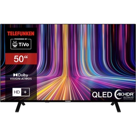 Telefunken 50 Zoll QLED TiVo Smart TV (4K UHD, HDR Dolby Vision, Dolby Atmos, HD+ 6 Monate inkl., Triple-Tuner) QU50TO750S