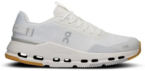 ON Damen Freizeitschuhe Cloudnova Form 2, White / Ivory, 42 1⁄2