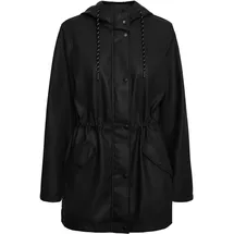Vero Moda Curve Damen VMCMALOU Coated Jacket CUR NOOS Jacke, Black, 52