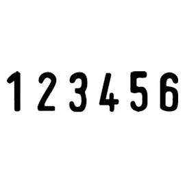 Trodat Ziffernstempel Printy 4846/6 selbstfärbend schwarz ohne Logo, 1 St.