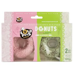 LOLO PETS Donuts mit Obst- und Gemüsegeschmack für Hunde 2 Stück