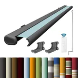 Vollkassettenmarkise Premium Basaltgrau, Markisentuchfarbe: Grau, Markisenbreite: 4.0 m x 3.0 m