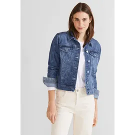 STREET ONE Damen Jeansjacke indigo random wash 34