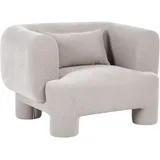 Beliani Sessel Hogbo Stoff 78 x 113 x 93 cm Beige