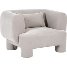 Beliani Sessel Hogbo Stoff 78 x 113 x 93 cm Beige