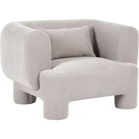 Beliani Sessel Hogbo Stoff 78 x 113 x 93 cm Beige