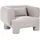 Beliani Sessel Hogbo Stoff 78 x 113 x 93 cm Beige