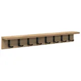 vidaXL Wandgarderobe Artisan-Eiche 80 x 10,5 x 10,5 cm