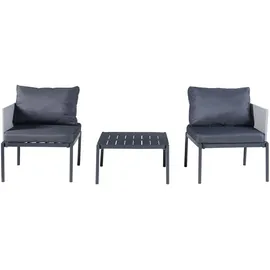 casa.pro Accettura Gartenmöbelset 3-tlg. grau