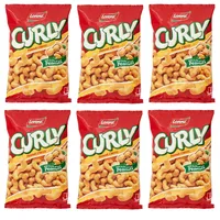 6x Lorenz Curly Peanut Classic Klassische Erdnüsse Salziger Snack 60g Beutel
