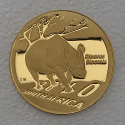 Goldmünze 1/10oz Nashorn 2010 Natura - Safari durch Südafrika (Südafrika)