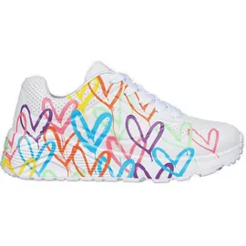 SKECHERS Uno Lite Spread The Love Kinder Weiß 39