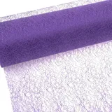 Deko AS GmbH Spiderweb - Mesch - Tischläufer - Tischband - 30cm Lavendel - Rolle 25m - 67 006-R 300