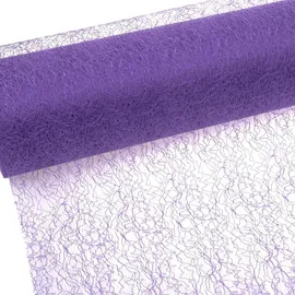Deko AS GmbH Spiderweb - Mesch - Tischläufer - Tischband - 30cm Lavendel - Rolle 25m - 67 006-R 300