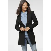 LAURA SCOTT Longblazer LAURA SCOTT Gr. 34, schwarz (schwarz (aus nachhaltigem material)) Damen Blazer mit tiefen Reverskragen