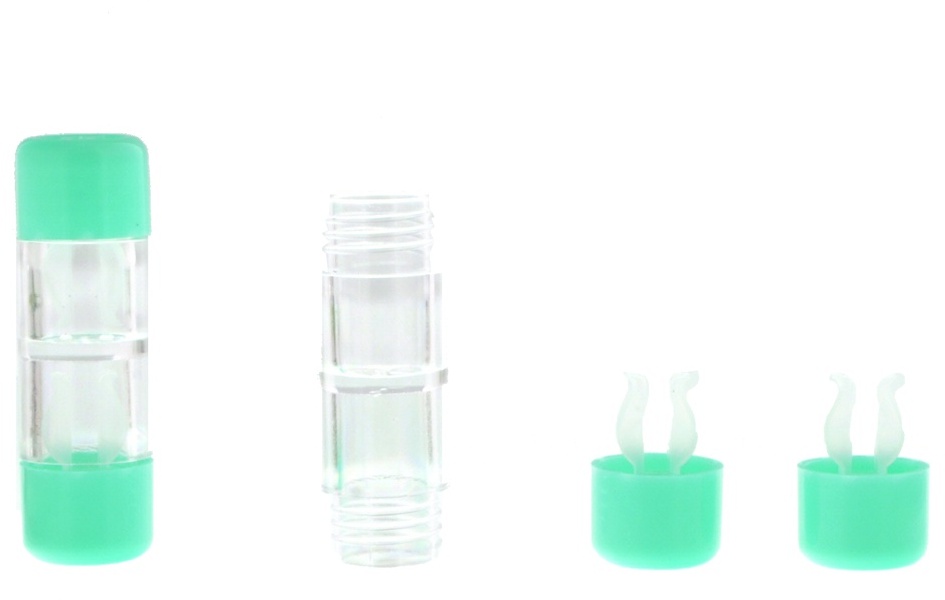 Kontaktlinsenbehälter Hart grün
