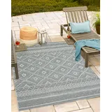 the carpet Teppich »Calgary«, rechteckig, 1 mm Höhe, moderner robuster In und Outdoor Teppich grau