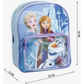 Disney Eiskönigin Rucksack 30cm – für Kindergarten & Freizeit - Blau